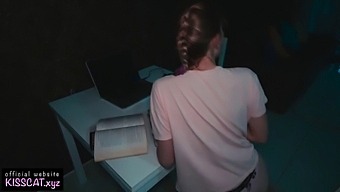 Step Brother Uses Bondage To Help His Virgin Sister Overcome Porn Addiction