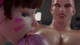 Futanari Zarya, Sıcak 3d Shemale Seksinde
