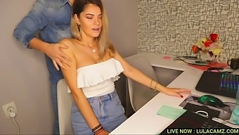 Steamy Office Encounter With A Seductive Secretary | Naked Secretary Massage