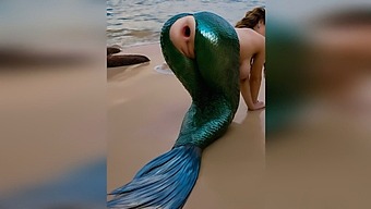 Bir Yabancı, Plajda Bir Deniz Kızına Şiddetle Girer Ve Narin Anüsünü Açık 3d Porno Içinde Geniş Açar